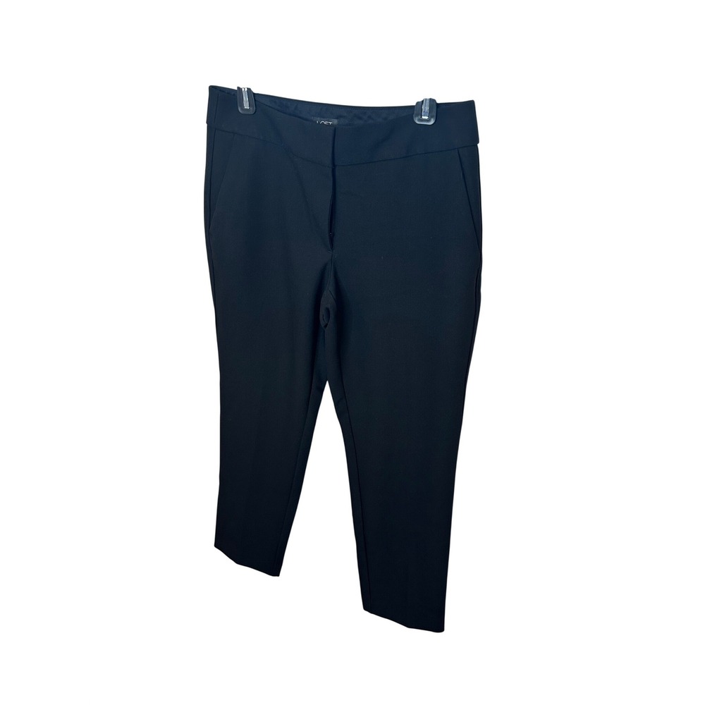 LOFT‎ Womens Black Slim Tapered Ankle Trousers -Julie  6